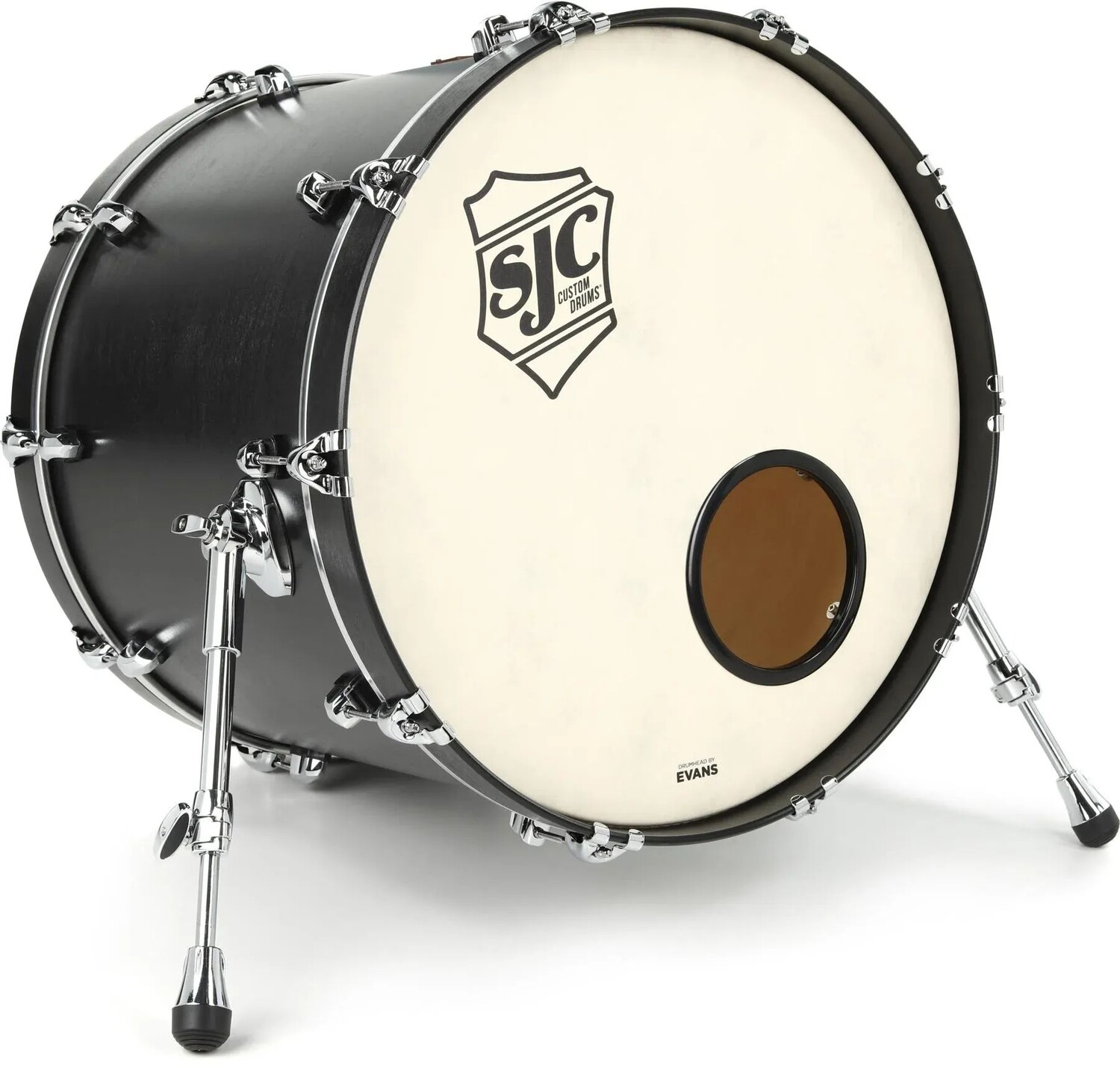 

Бас-барабан SJC Custom Drums Tour Series — 18 x 22 дюйма, матовый черный