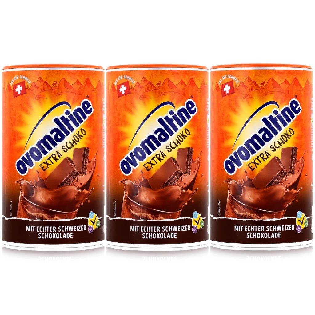 

Порошок солодовый напиток Ovaltine экстра шоколад 450г (3 шт. в упаковке) Wander
