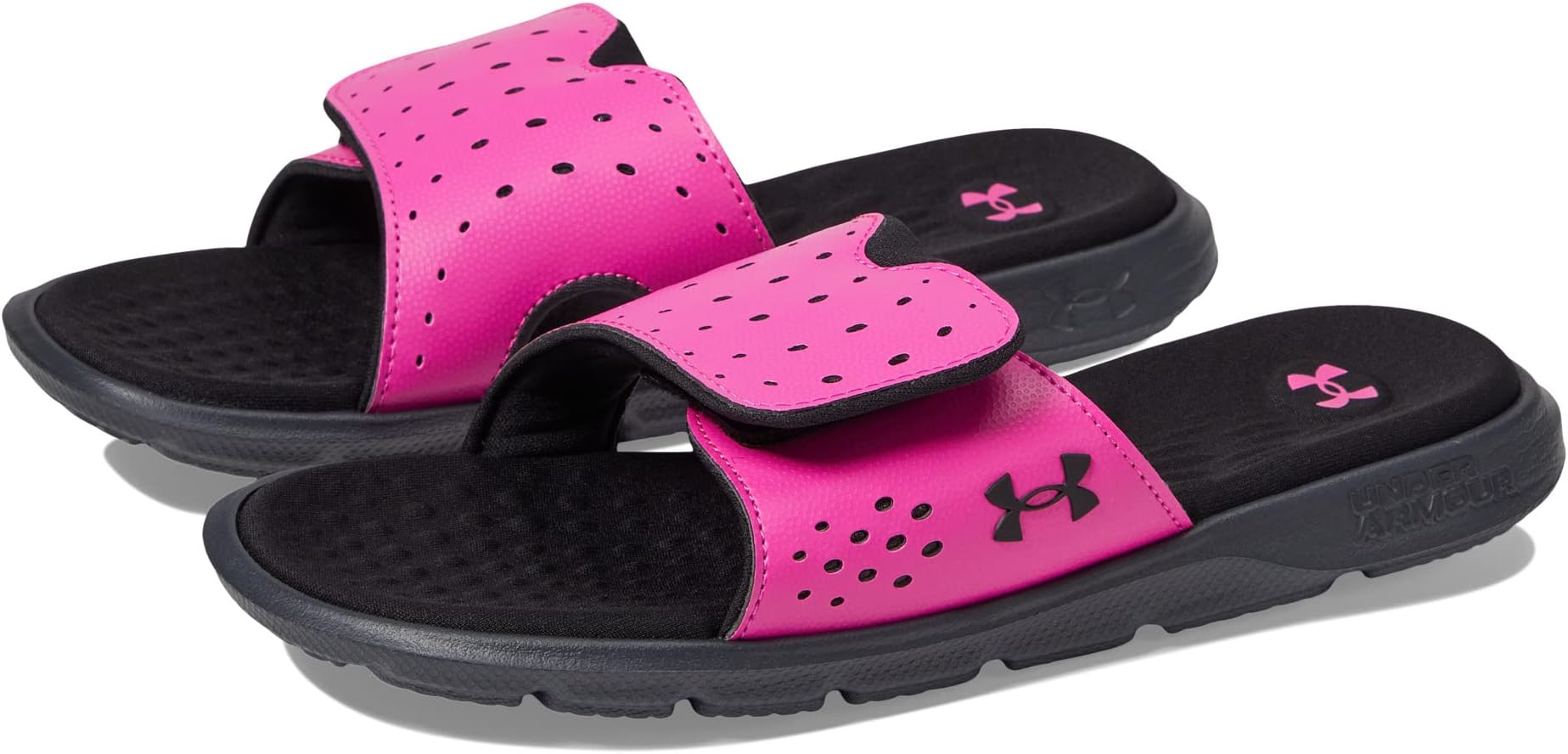 

Сандалии Under Armour Ignite 7 Slide, цвет Black/Rebel Pink/Black