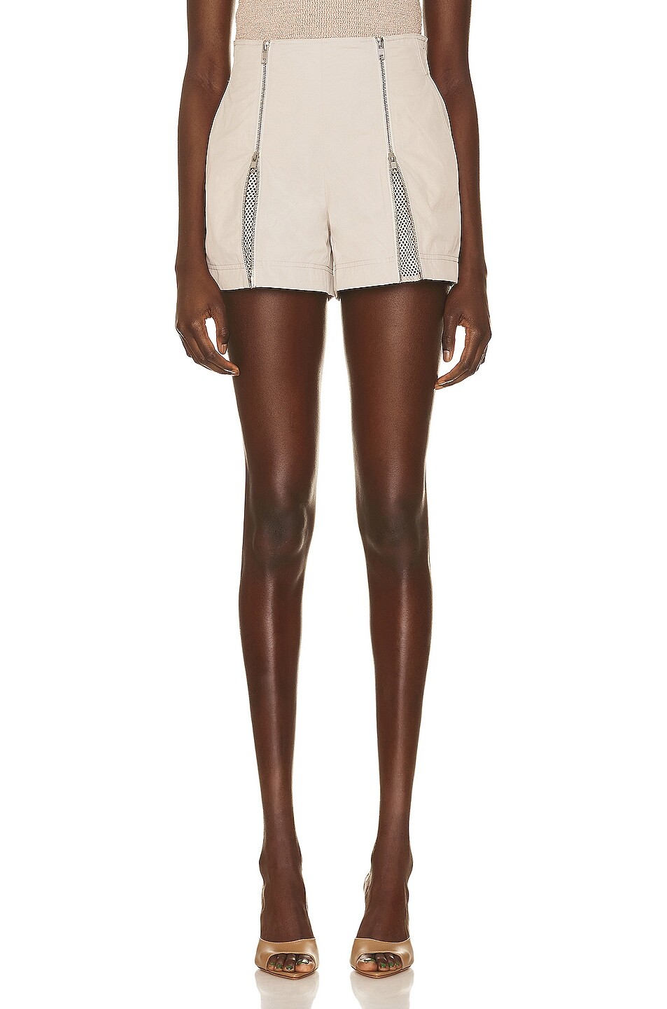 

Шорты Helmut Lang Zip, цвет Stone