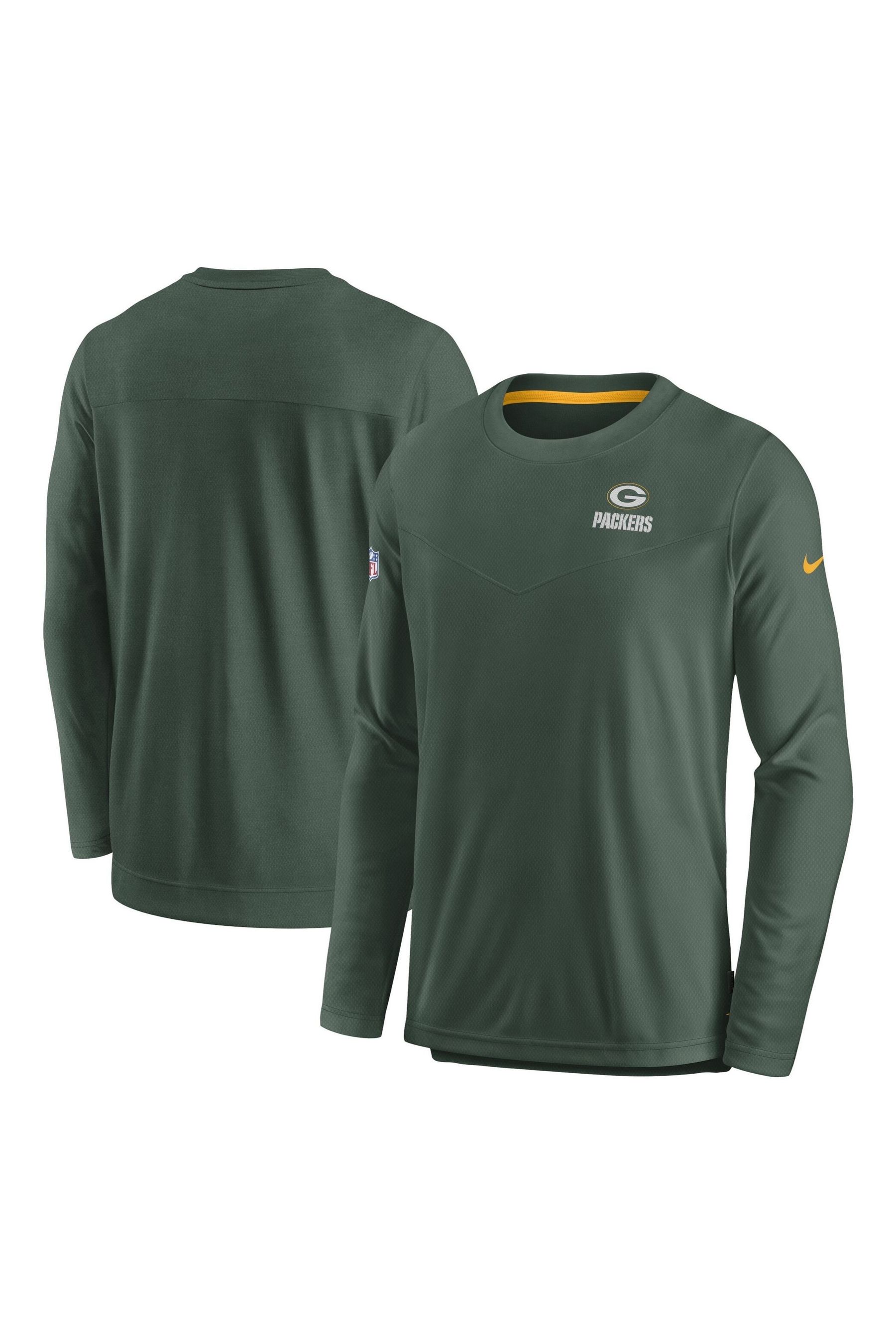 

Зеленый топ с длинными рукавами Nike Fanatics Bay Packers Dri-Fit Player Nike, зеленый