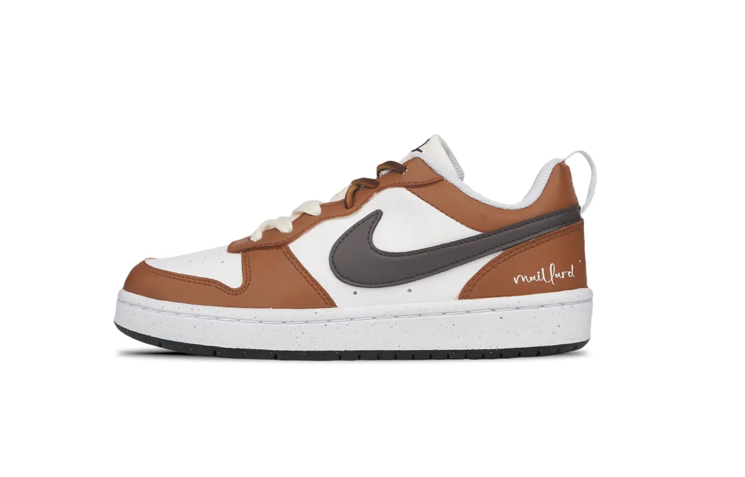 

Кроссовки Nike Court Borough Skateboarding Shoes Women's Low-top White/Brown, хаки