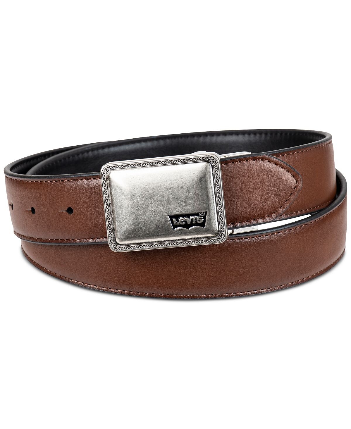 

Мужской двусторонний ремень с металлическим логотипом Levi's