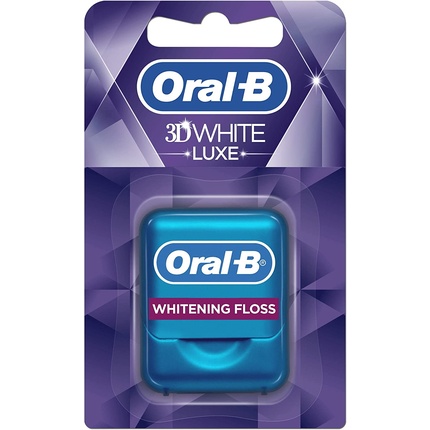 Зубная нить Oral-B 3Dwhite Luxe сияющая мята 35 метров, Oral B