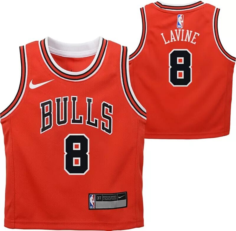 

Красная майка Nike Little Kids Chicago Bulls Zach LaVine №8 Swingman