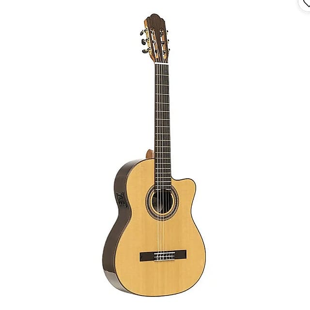 Акустическая гитара Angel Lopez Mazuelo Electric Cutaway Classical Guitar - Spruce - MAZUELO SR-CE цена и фото