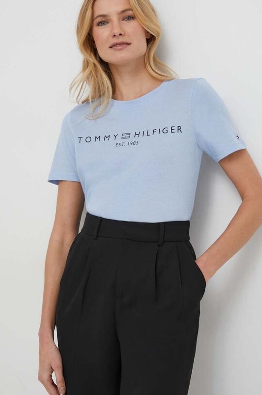

Хлопковая футболка Tommy Hilfiger, синий
