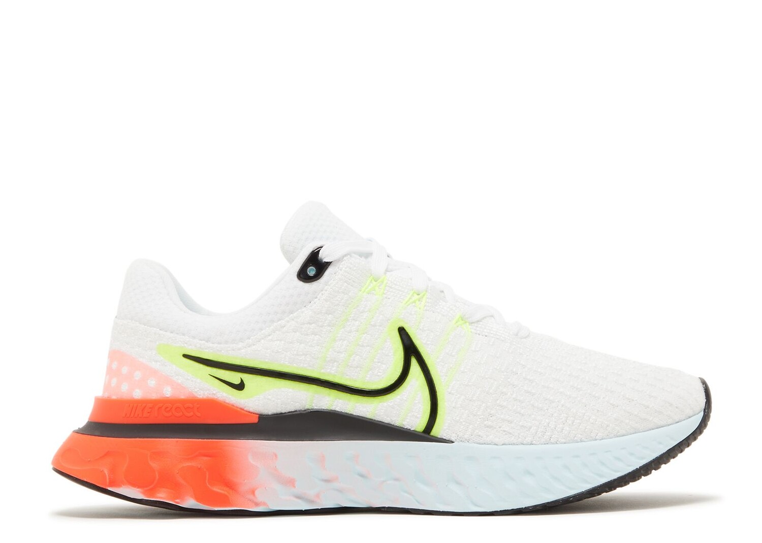 

Кроссовки Nike Wmns React Infinity Run Flyknit 3 'White Volt', белый