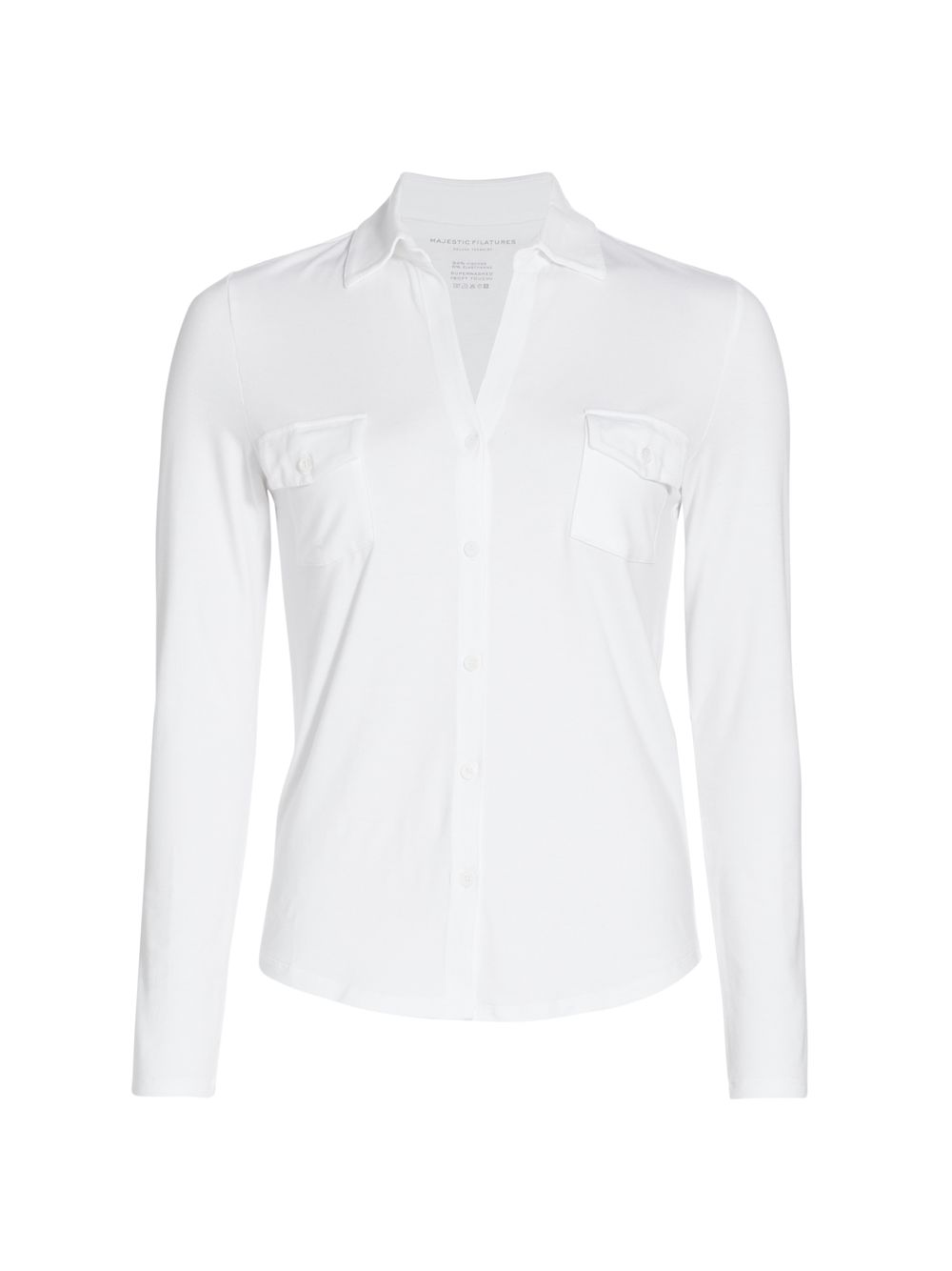 цена Рубашка Soft Touch с длинными рукавами и карманами Majestic Filatures