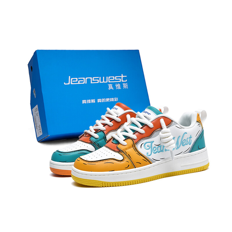 

Кроссовки JEANSWEST Skateboarding Shoes Unisex Low-top, синий