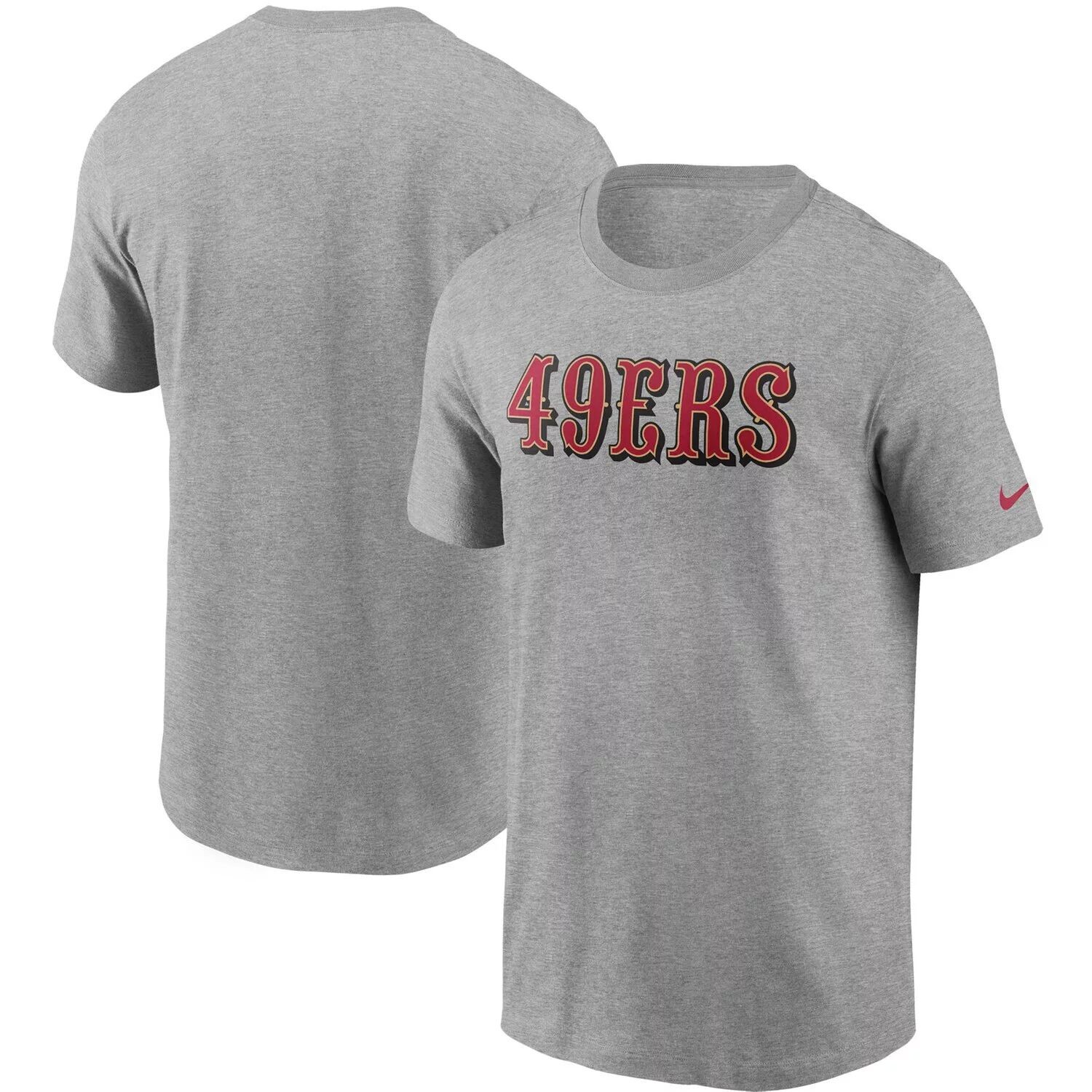 

Мужская футболка Nike Charcoal San Francisco 49ers Fan Gear с надписью