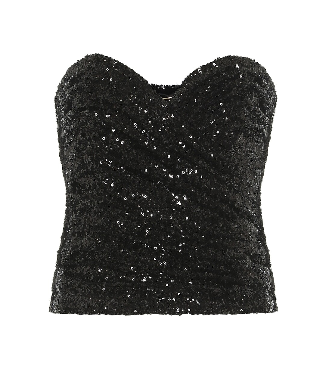 

Бюстье с пайетками SAINT LAURENT, черный
