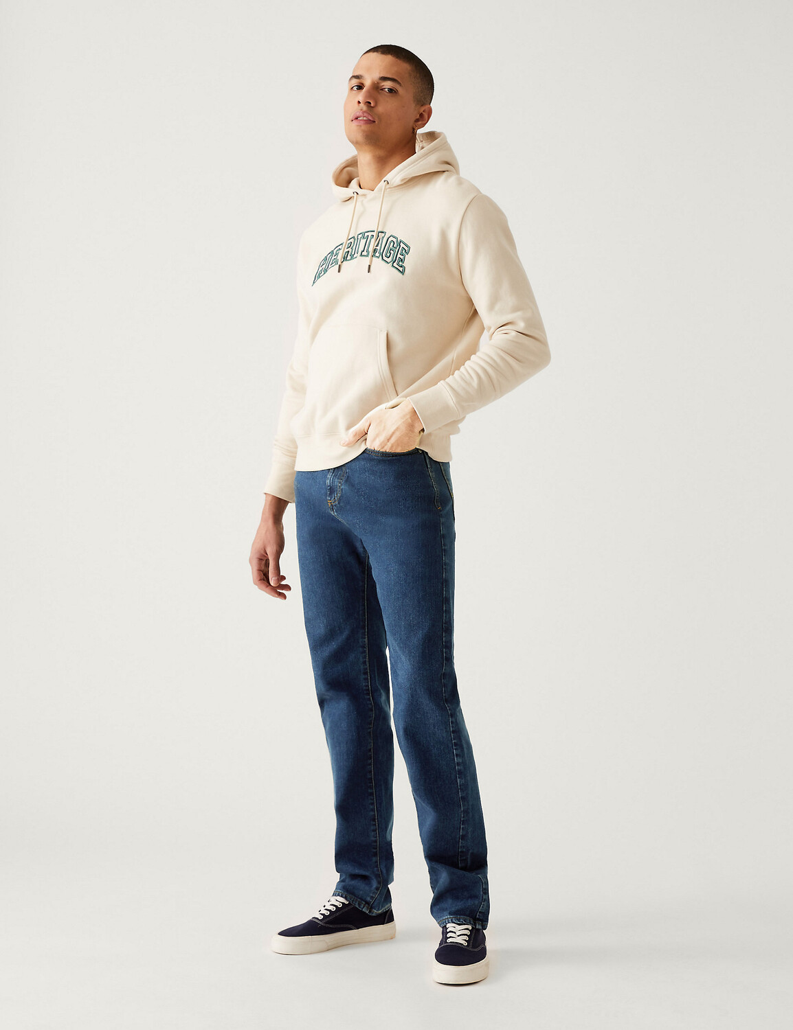

Укороченные эластичные джинсы прямого кроя и Stormwear Marks & Spencer