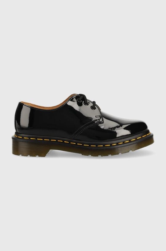 Доктор Обувь Black Patent Lamper Dr. Martens, черный