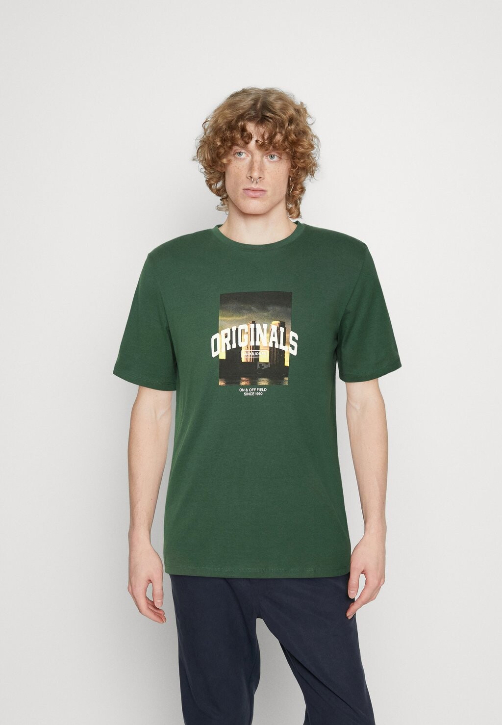 

Футболка с принтом Jack & Jones, зеленый