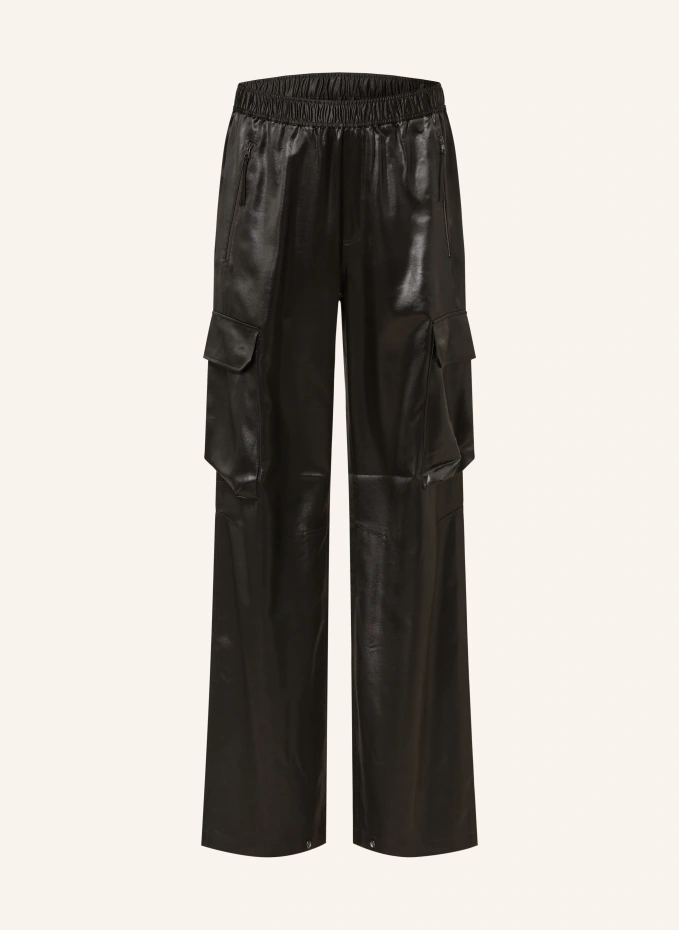 

Атласные брюки-карго Filippa K, черный