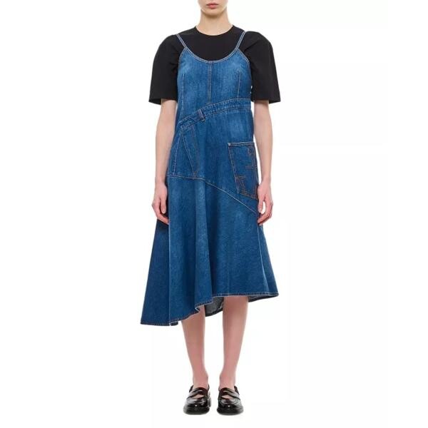 

Платье twisted strappy dress J.W. Anderson, синий