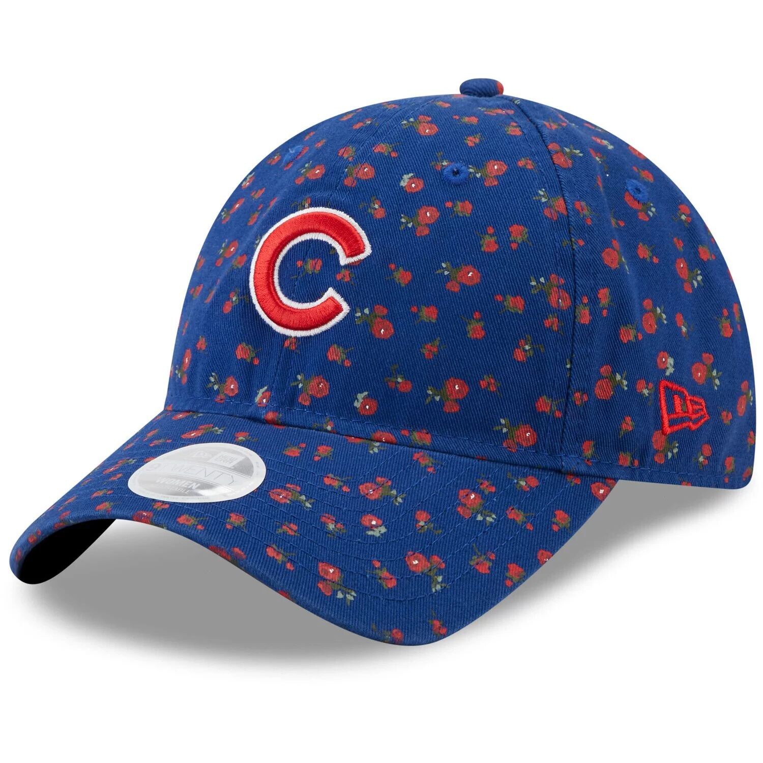 

Женская регулируемая шляпа New Era Royal Chicago Cubs с цветочным принтом 9TWENTY New Era