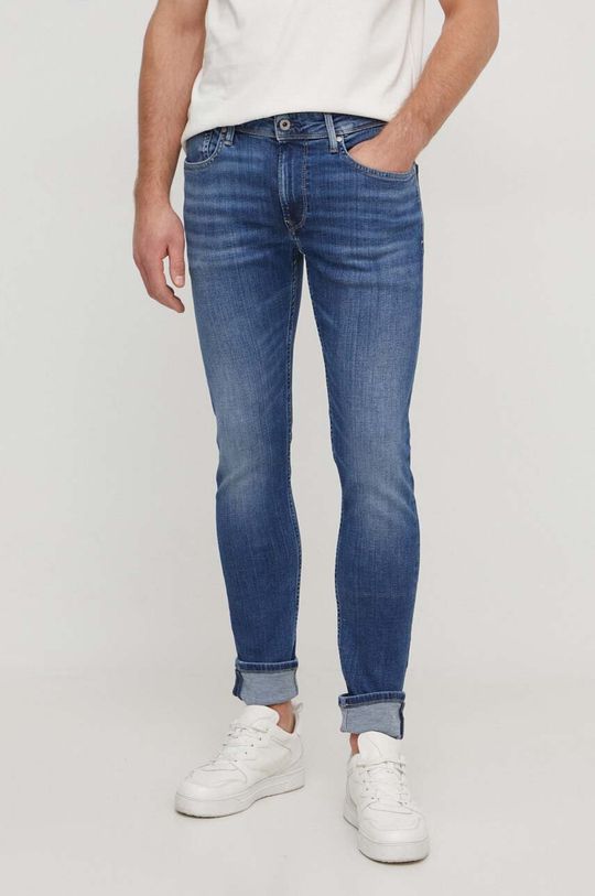 Джинсы Финсбери Pepe Jeans, синий джинсы скинни pepe jeans размер 26 32 синий