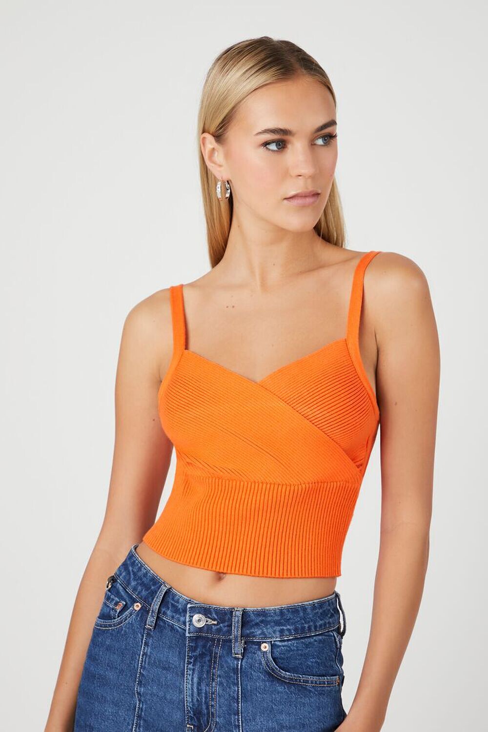 

Свитер вязки Surplice Cami Forever 21