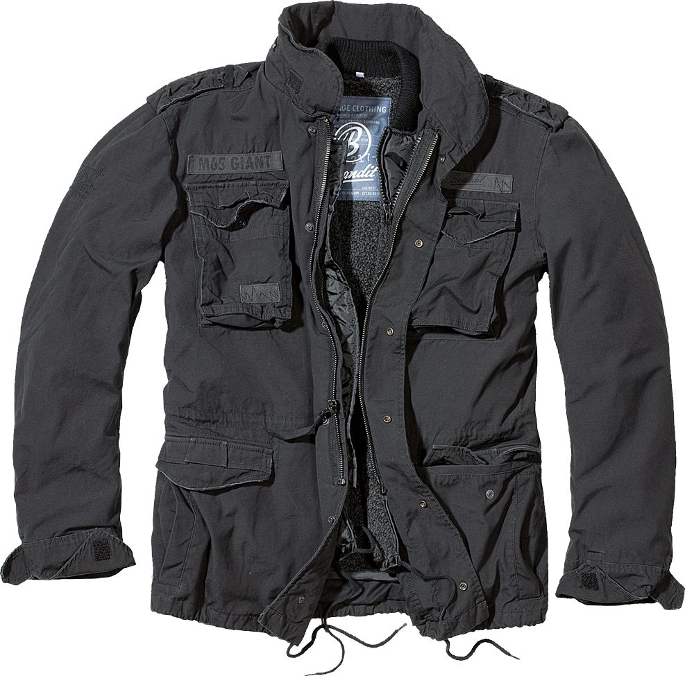 Куртка Brandit Jacke M65 Giant Jacket, черный куртка brandit jacke m65 giant jacket бежевый