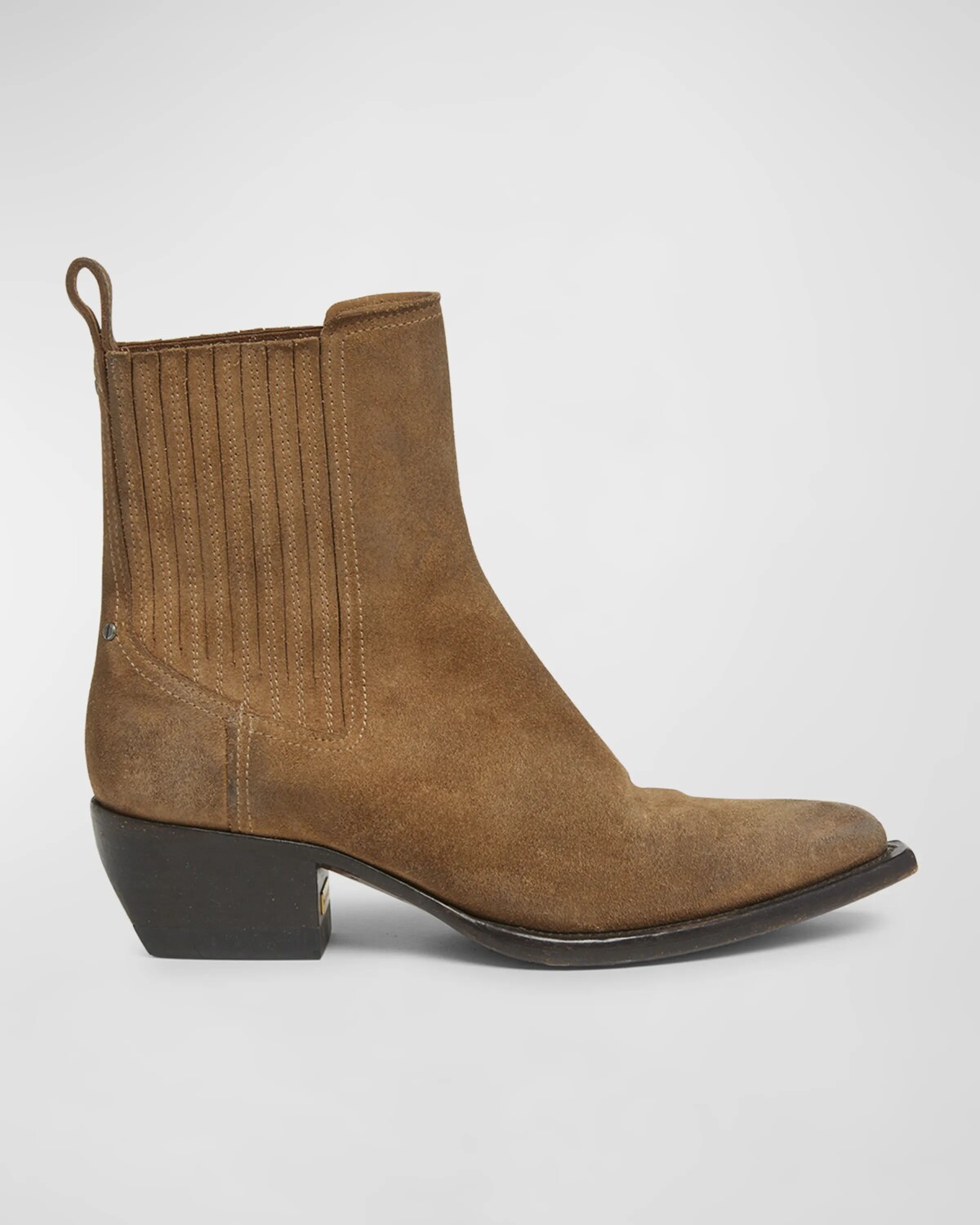 

Замшевые ботильоны Debbie Beatles Golden Goose, цвет Brown