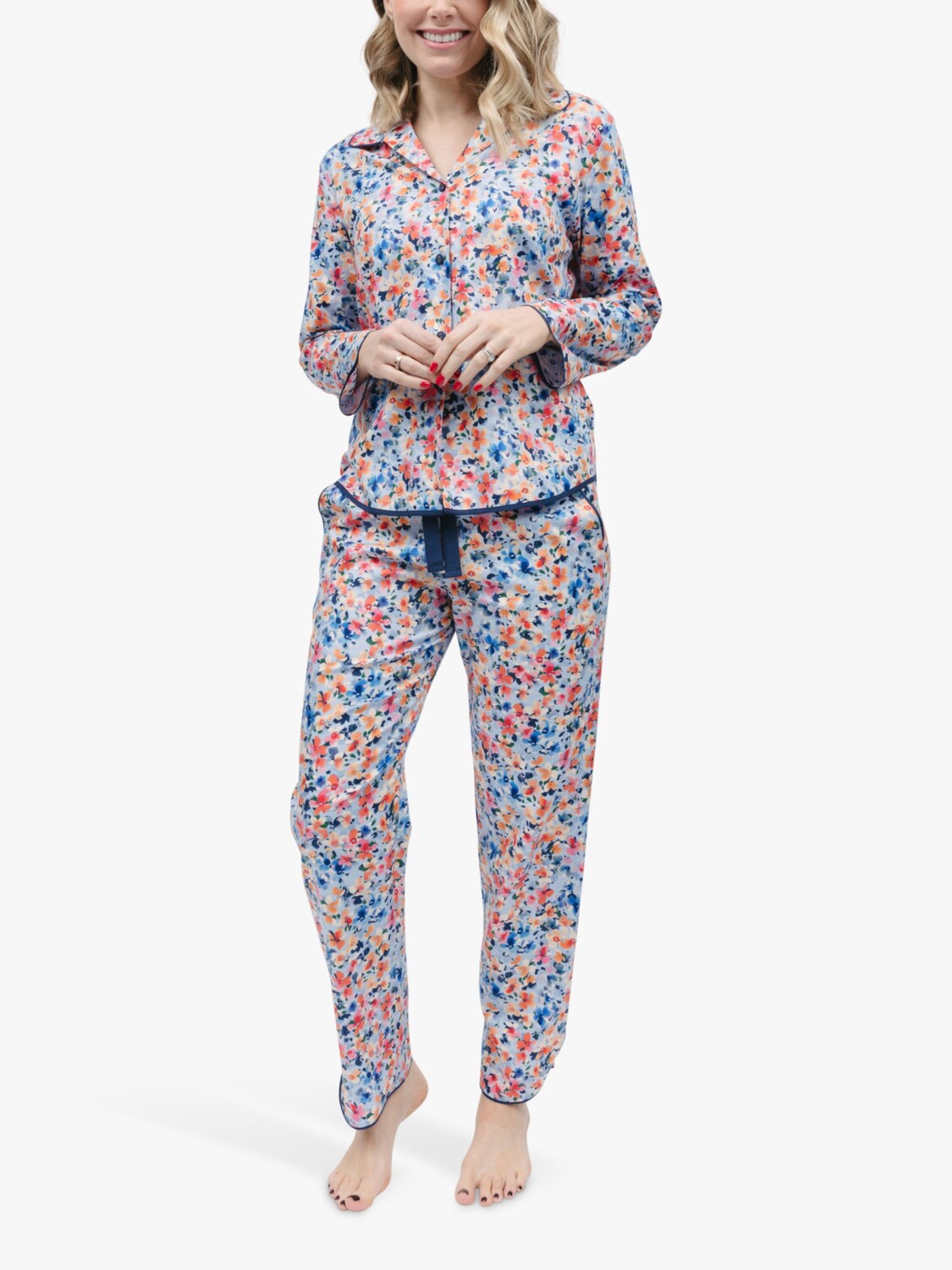 

Пижамный комплект Cyberjammies Ditsy Floral Shirt, голубой