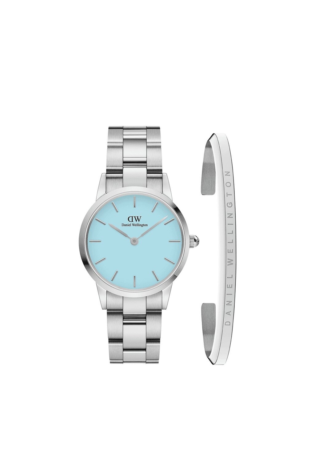 

Часы Iconic Link Capri 28 + Браслет Малый Daniel Wellington, цвет silver-coloured