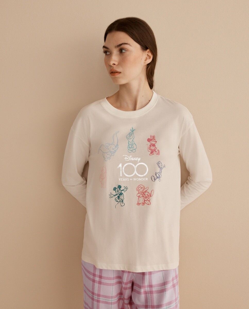 

Женская футболка Disney с длинными рукавами Easy Wear, белый