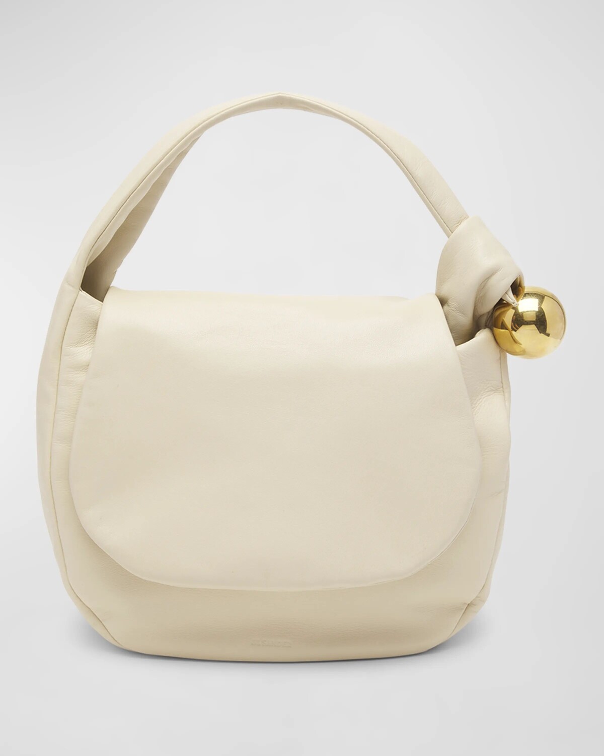 

Сумка на плечо Sphere из кожи напа на плоской подошве Jil Sander, цвет Champagne