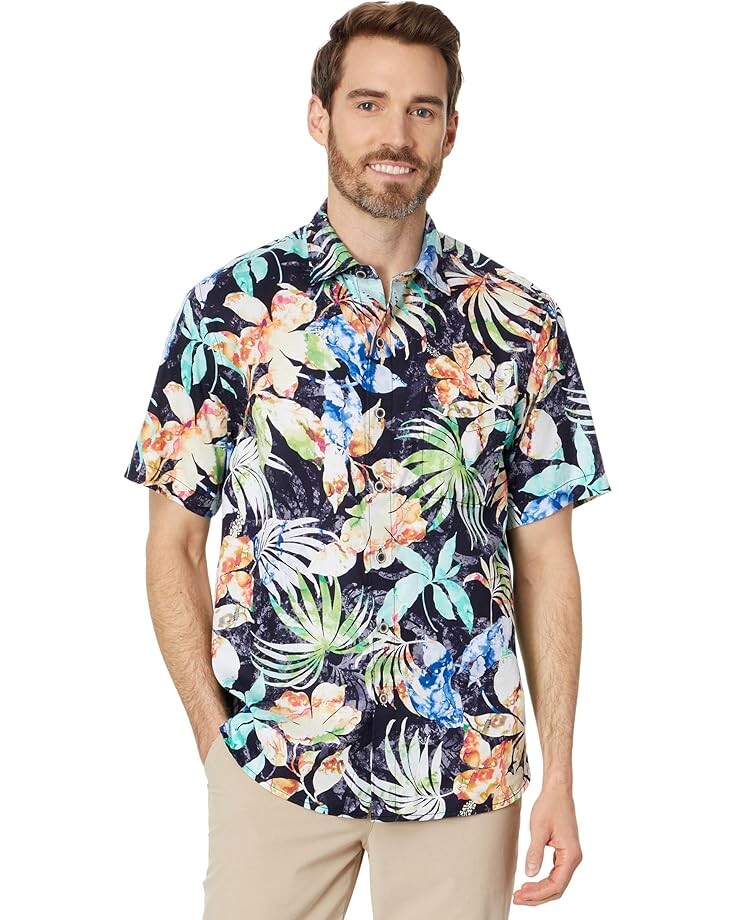 

Рубашка Tommy Bahama Tortola Hasta La Fuego, черный