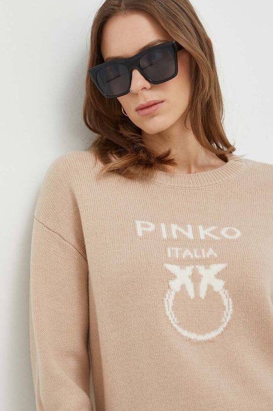 

Шерстяной свитер Pinko, бежевый