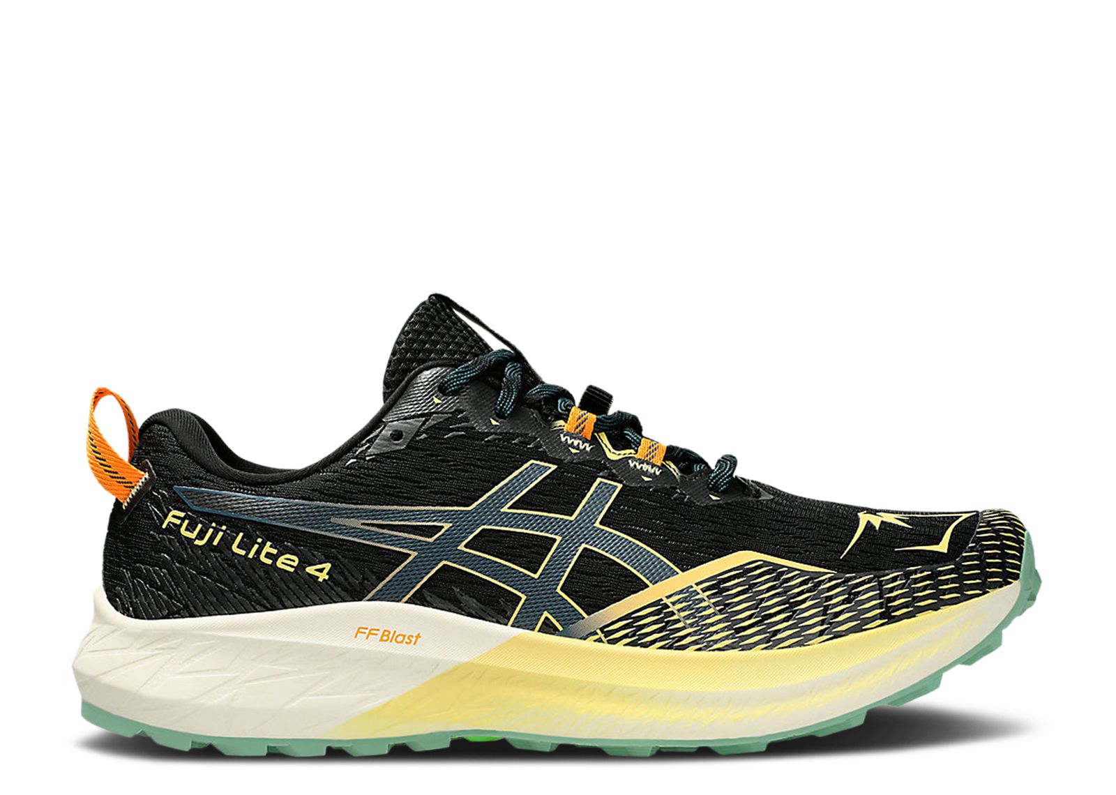 

Кроссовки ASICS Fuji Lite 4 'Black Bright Yellow', черный