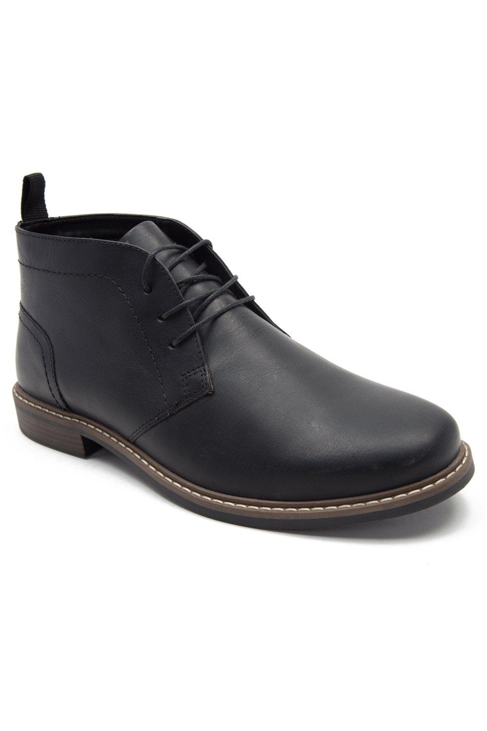 Кожаные ботильоны 'Dallas' Desert Chukka Thomas Crick, черный мужские повседневные ботинки уличные короткие ботинки модные классические удобные дышащие кроссовки вулканизированная подошва