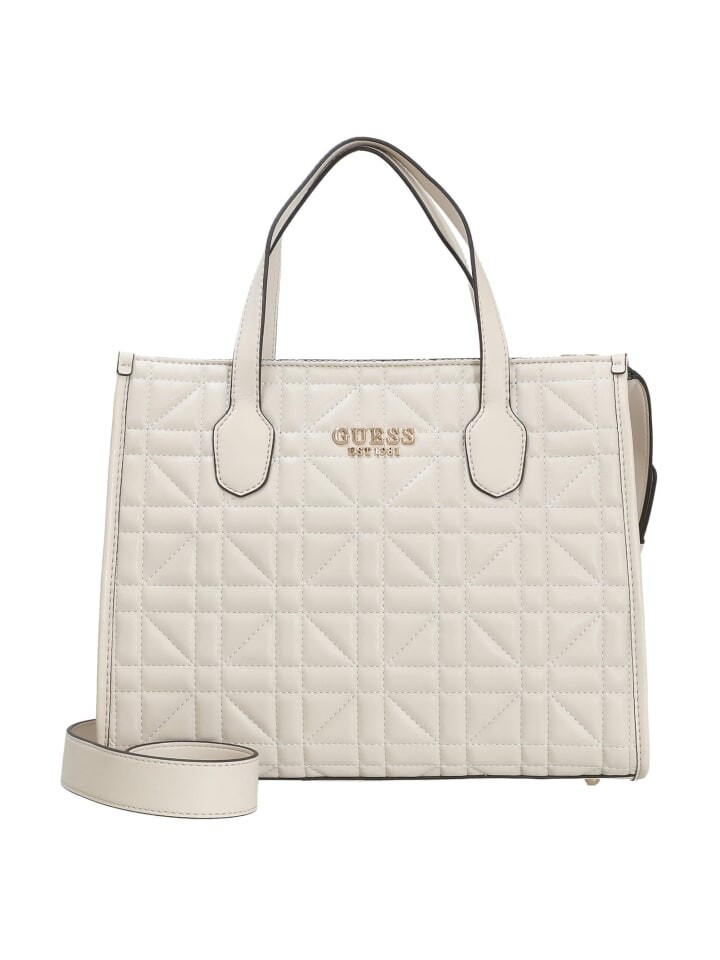 

Шоппер Guess, цвет stone, Серый, Шоппер Guess, цвет stone