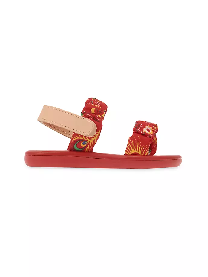 

Мягкие сандалии Little Margarita для девочек и девочек Ancient Greek Sandals, красный