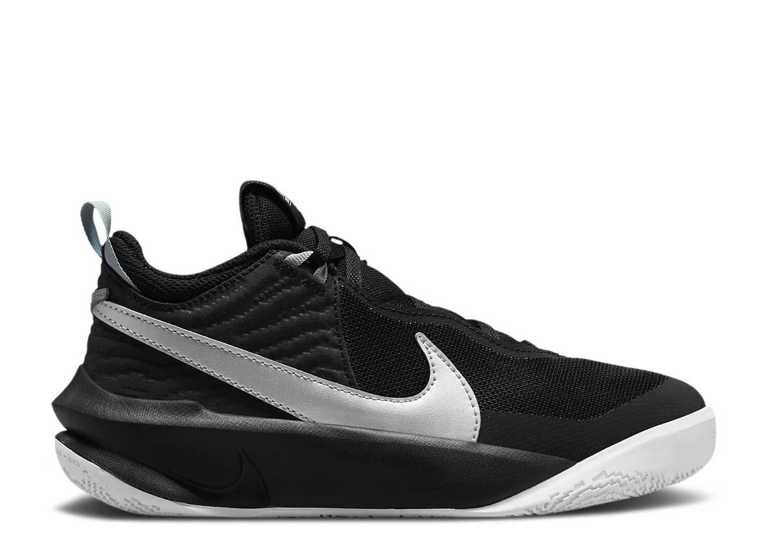 

Кроссовки Nike Team Hustle D10 Gs 'Black Metallic Silver', черный