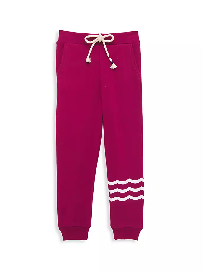 

Брюки-джоггеры Little Kid's & Kid's Wave Sol Angeles, цвет cranberry