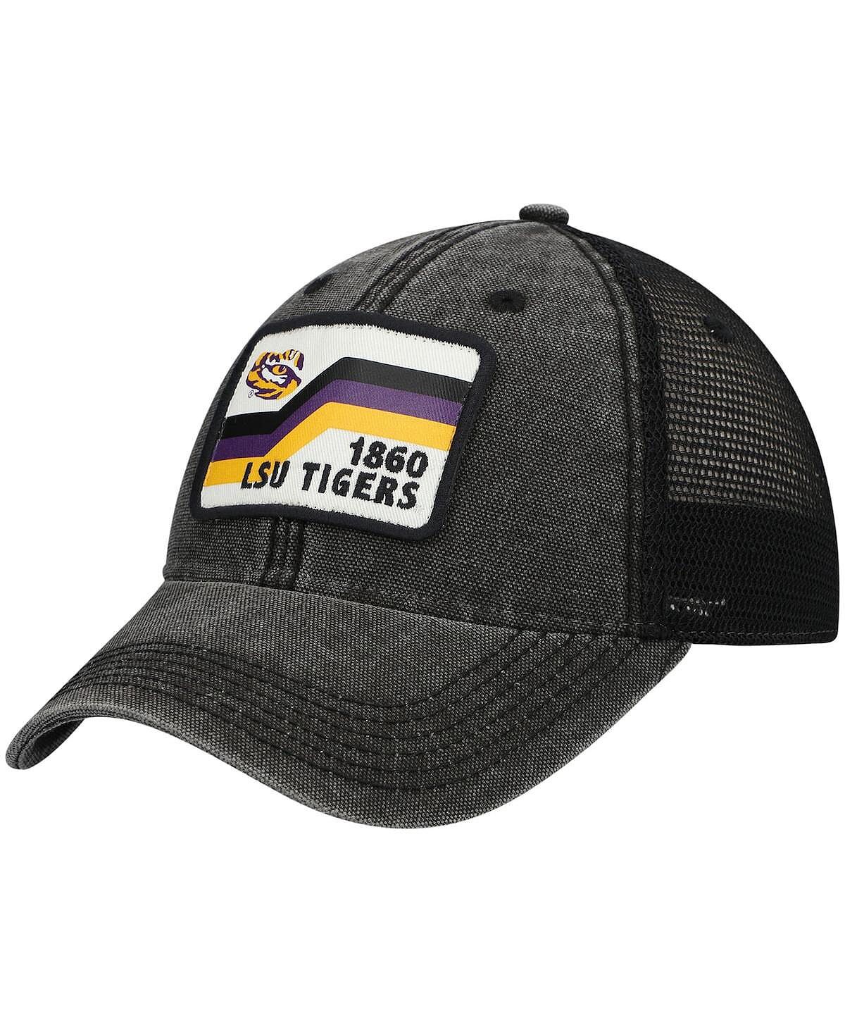 

Мужская черная кепка LSU Tigers Sun & Bars Dashboard Trucker Snapback Legacy Athletic