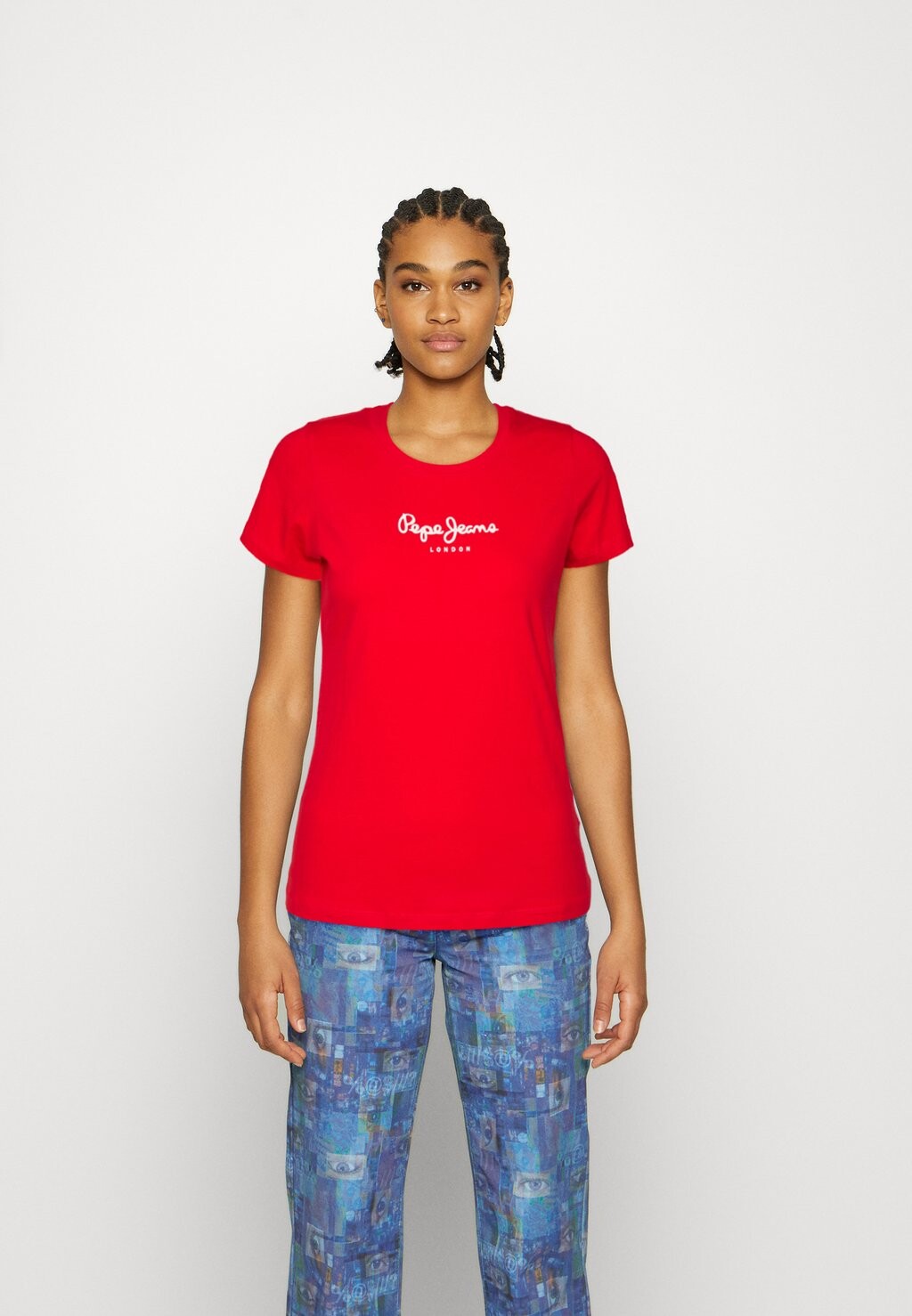 

Футболка с принтом New Virginia Pepe Jeans, красный