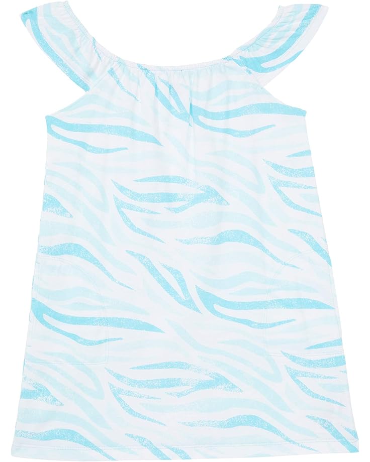 цена Платье Splendid Littles Aqua Zebra Print Dress, цвет Pastel Sea
