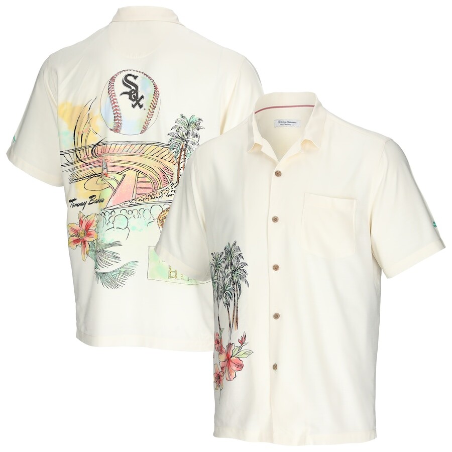 

Рубашка Tommy Bahama Chicago White Sox, кремовый