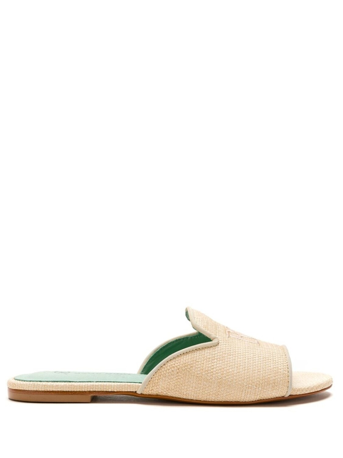 

Blue Bird Shoes соломенные шлепанцы Bride, белый