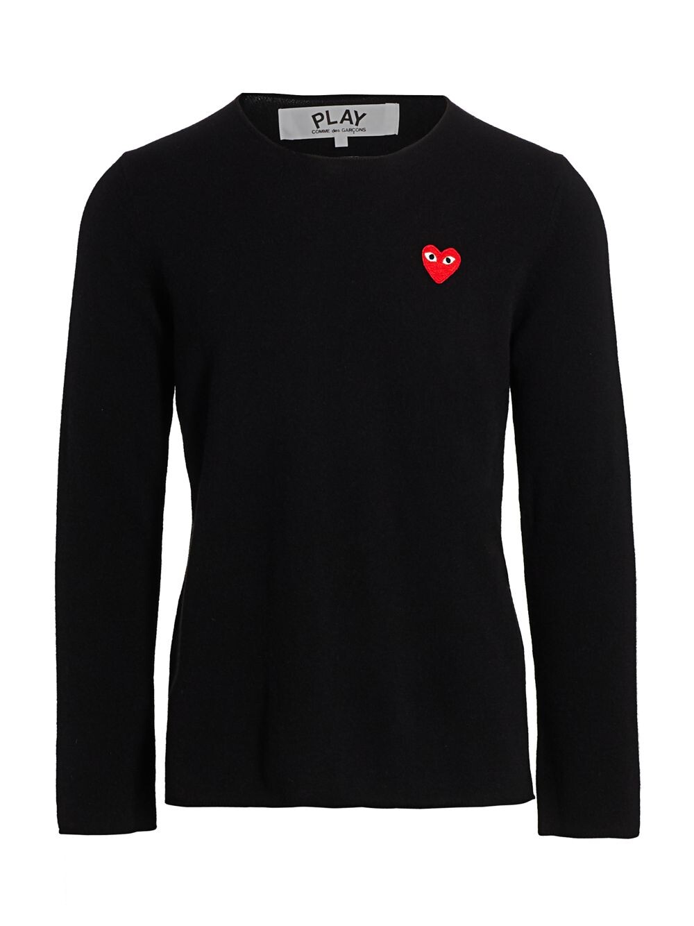 

Фирменный шерстяной свитер Comme des Garçons PLAY, черный