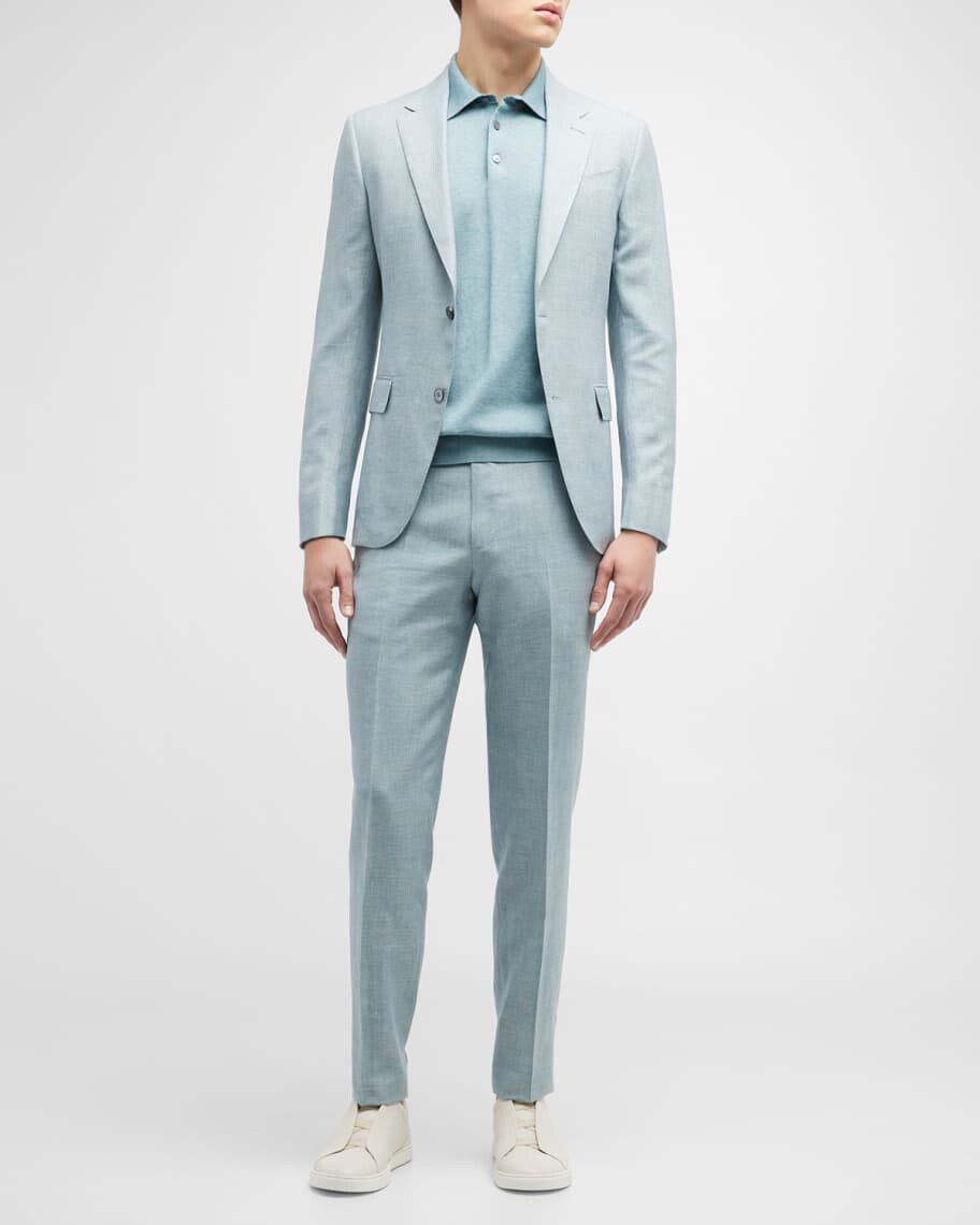 

Мужской костюм принца Уэльского из смесовой шерсти ZEGNA