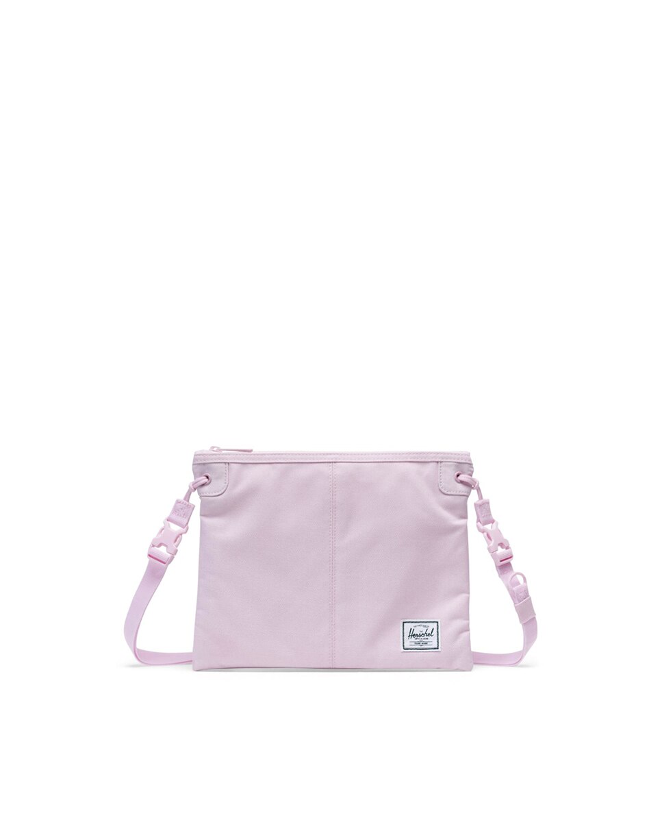Женская сумка через плечо из розовой ткани на молнии Herschel, розовый