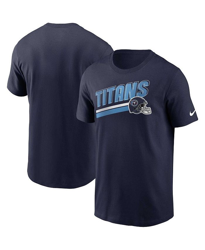 

Мужская темно-синяя футболка Tennessee Titans Essential Blitz Lockup Nike, синий