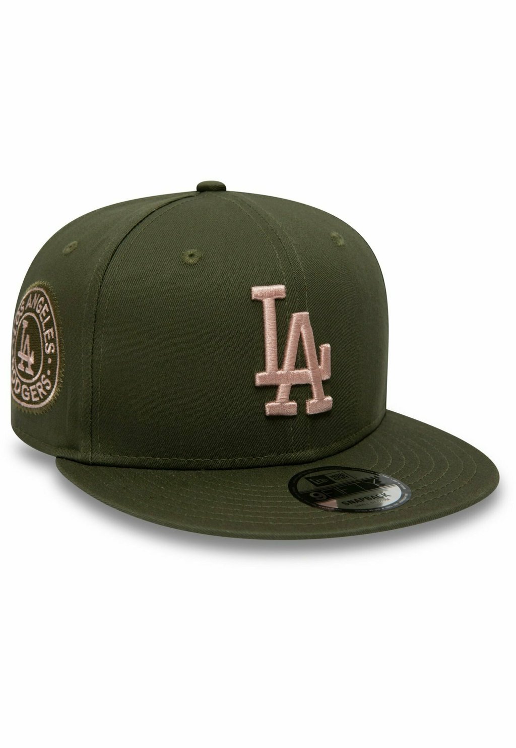 Бейсболка 9FIFTY SIDE PATCH LOS ANGELES DODGERS New Era, цвет olive