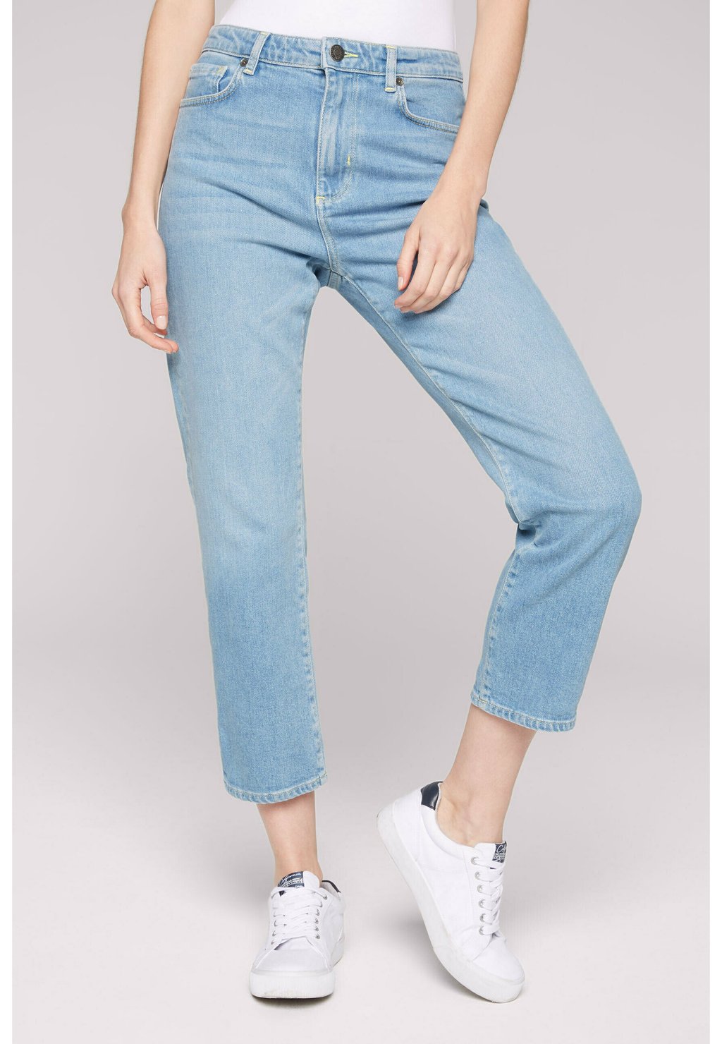 Джинсы свободного кроя MOM JEANS LE:A Soccx, цвет easy blue джинсы свободного кроя mom jeans le a soccx цвет dark blue