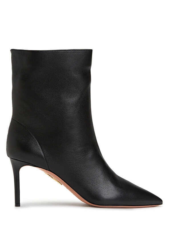 

Черные женские кожаные ботинки Aquazzura